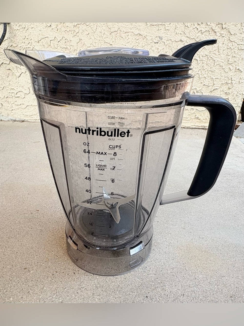 NutriBullet Blender Replacement 64oz 8-Cup Pitcher Blade Lid
